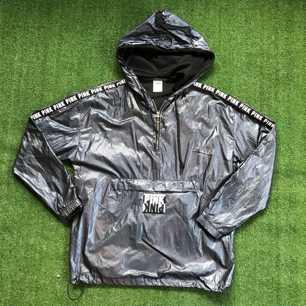 VS PINK Holographic Pull Over Jacket